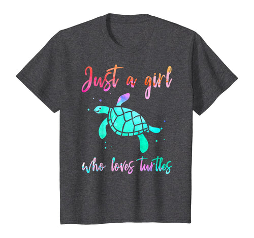 Funny shirts V-neck Tank top Hoodie sweatshirt usa uk au ca gifts for Kids Watercolor Just A Girl Who Loves Turtles Shirt Sea Turtle T-Shirt 96702