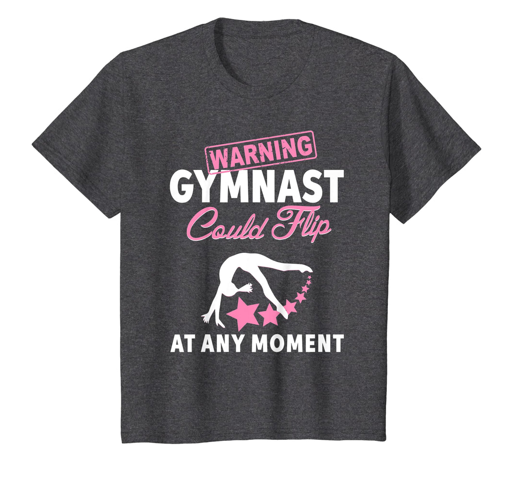 Funny shirts V-neck Tank top Hoodie sweatshirt usa uk au ca gifts for Warning Gymnast Could Flip At Any Moment Teen Girls T-Shirt 833886