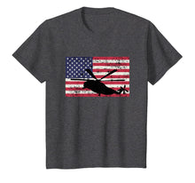 Load image into Gallery viewer, Patriotic CH-53 and MH-53 helicopter American flag t-shirt
