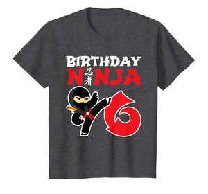Funny shirts V-neck Tank top Hoodie sweatshirt usa uk au ca gifts for Kids Birthday Ninja Shirt - 6 Year Old Ninja Birthday Party Theme 185527