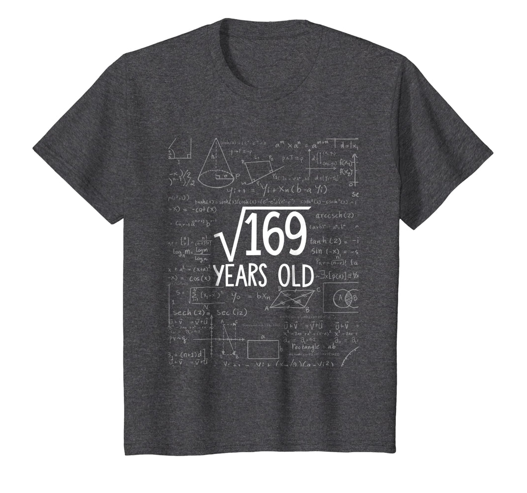 Square Root of 169: 13th Birthday 13 Years Old T-Shirt