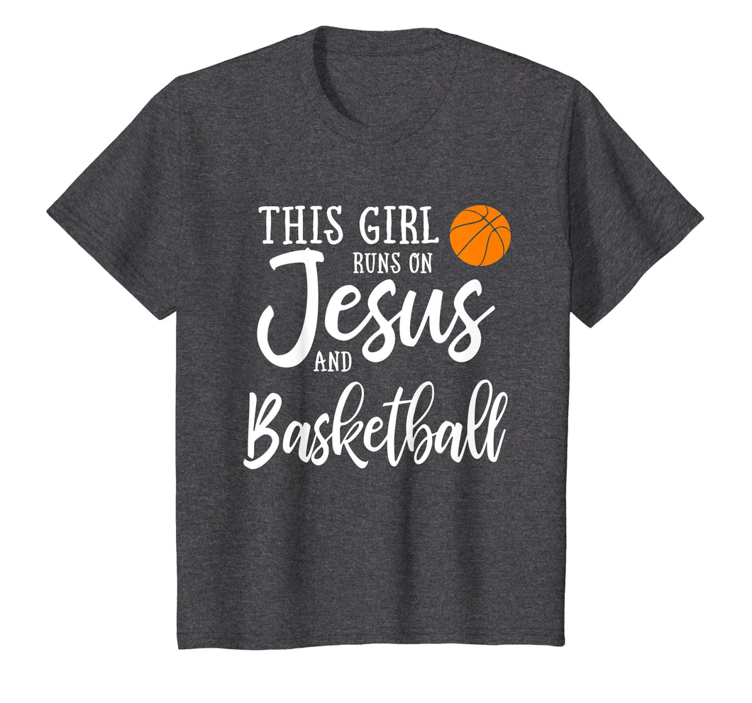 Funny shirts V-neck Tank top Hoodie sweatshirt usa uk au ca gifts for This Girl Runs On Jesus And Basketball Shirt Christian Gift 1252954
