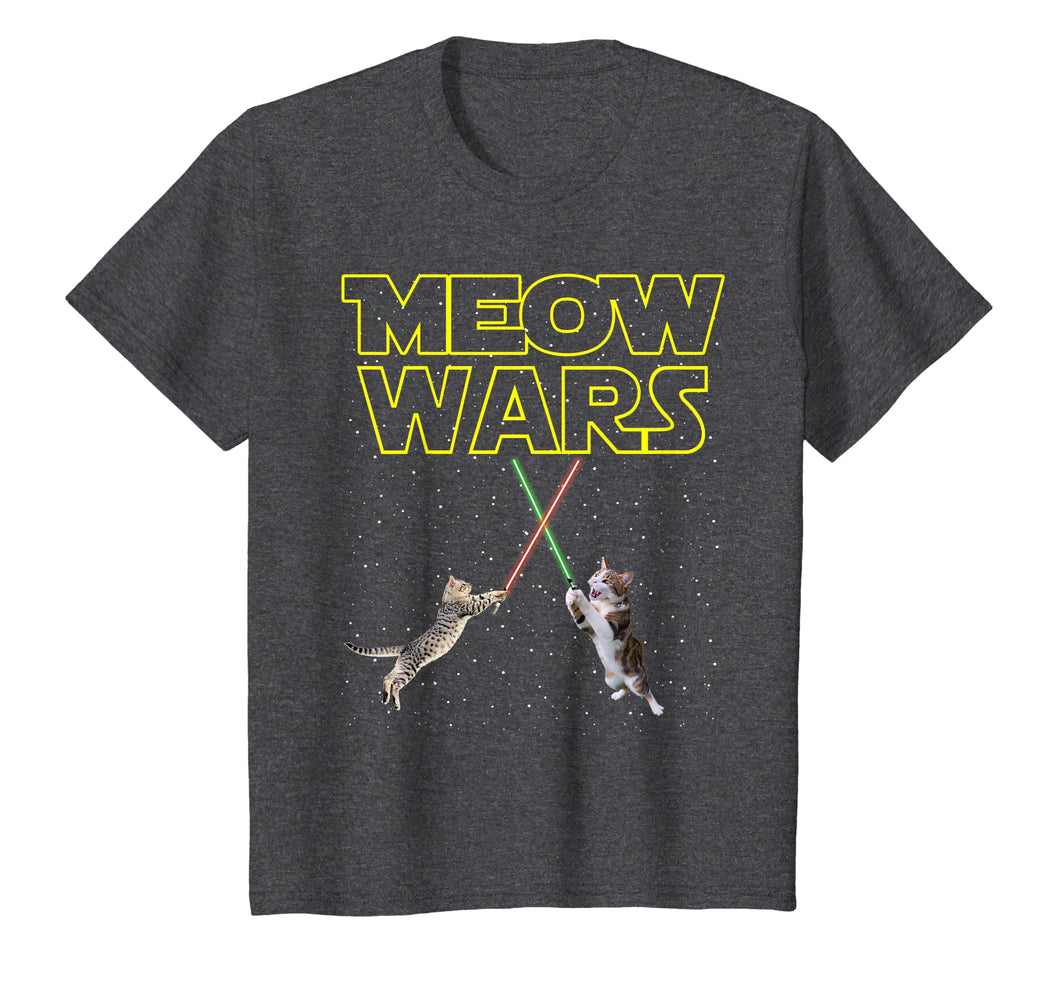 Meow Wars Cat Shirt Funny Gifts For Cats Lovers T-Shirts