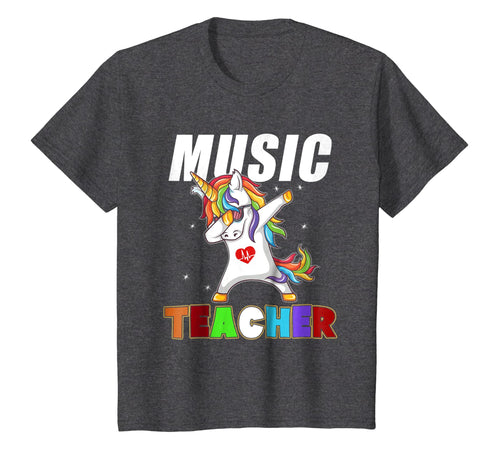 Music Teacher Unicorn T Shirt Dabbing Funny Gifts Dab