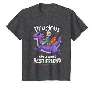 Funny shirts V-neck Tank top Hoodie sweatshirt usa uk au ca gifts for Kids Dragons Are A Girl's Best Friend Funny T-Shirt For Girls 3231977