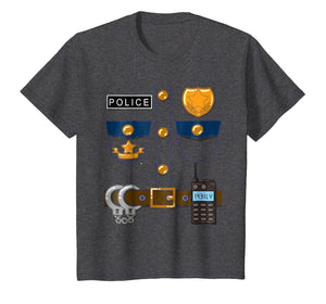 Policeman Costume Funny Halloween Police Officer T Shirt