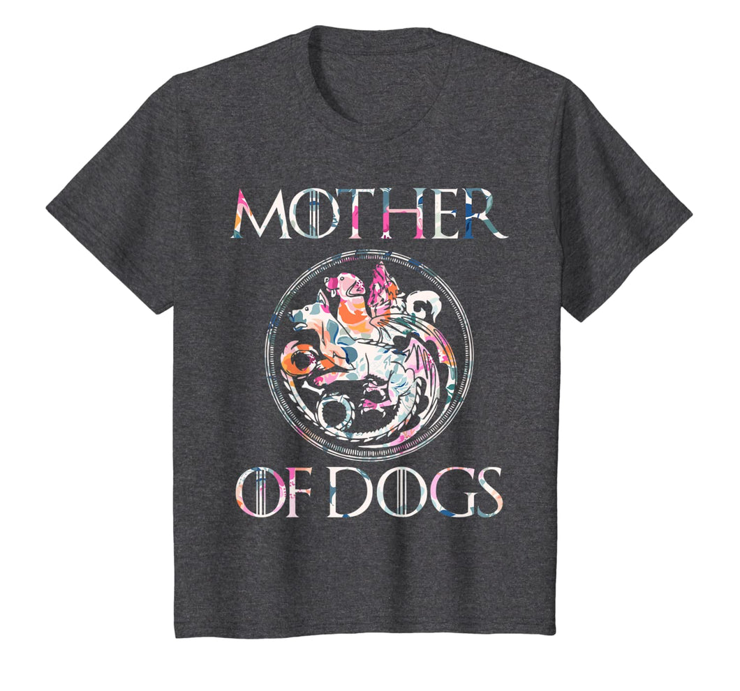 Mother of Dogs Floral Flower T-Shirt Funny Gifts Dogs Lovers T-Shirt 59456