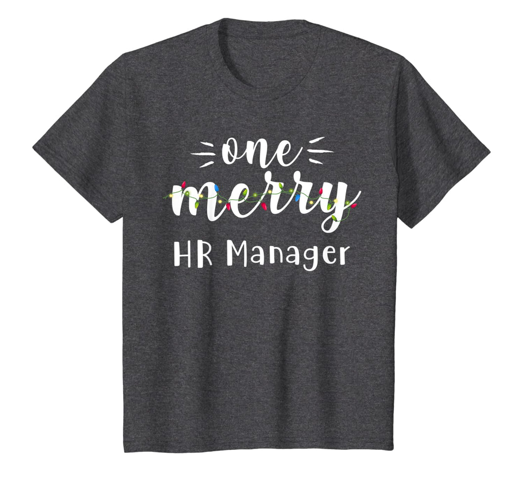 One Merry HR Manager Job Xmas Lights Christmas Gifts T-Shirt