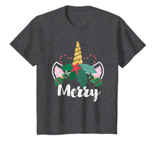 Load image into Gallery viewer, Unicorn Christmas Holly Merry Cute Gift for Girls Women T-Shirt
