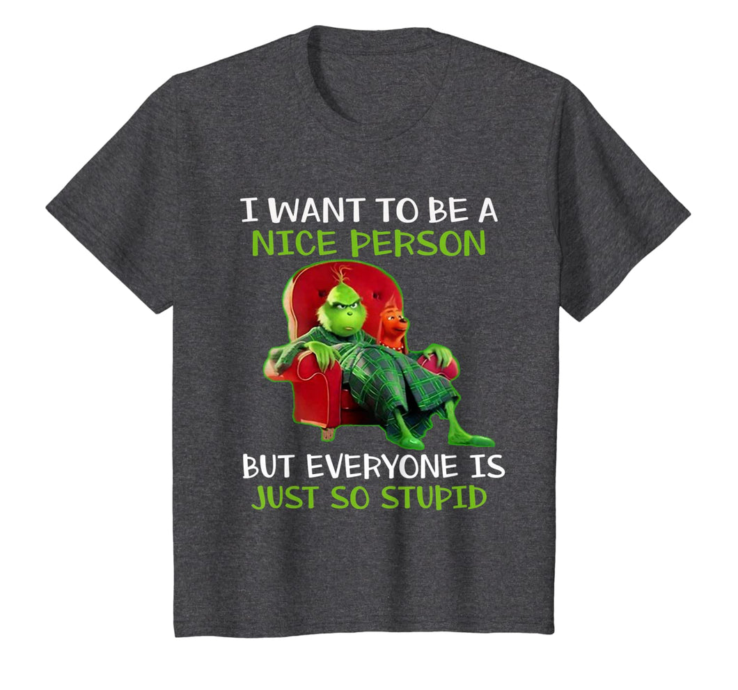 Tee Christmas Grinch-Xmas funny quotes T-Shirt