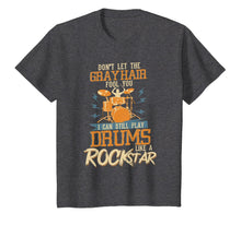 Load image into Gallery viewer, Rock Star Drummer T Shirt Drums Drumming Gift Drummers Tee

