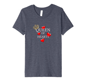Funny shirts V-neck Tank top Hoodie sweatshirt usa uk au ca gifts for Mothers or Valentines Day Queen of Hearts with Crown T-Shirt 2425306