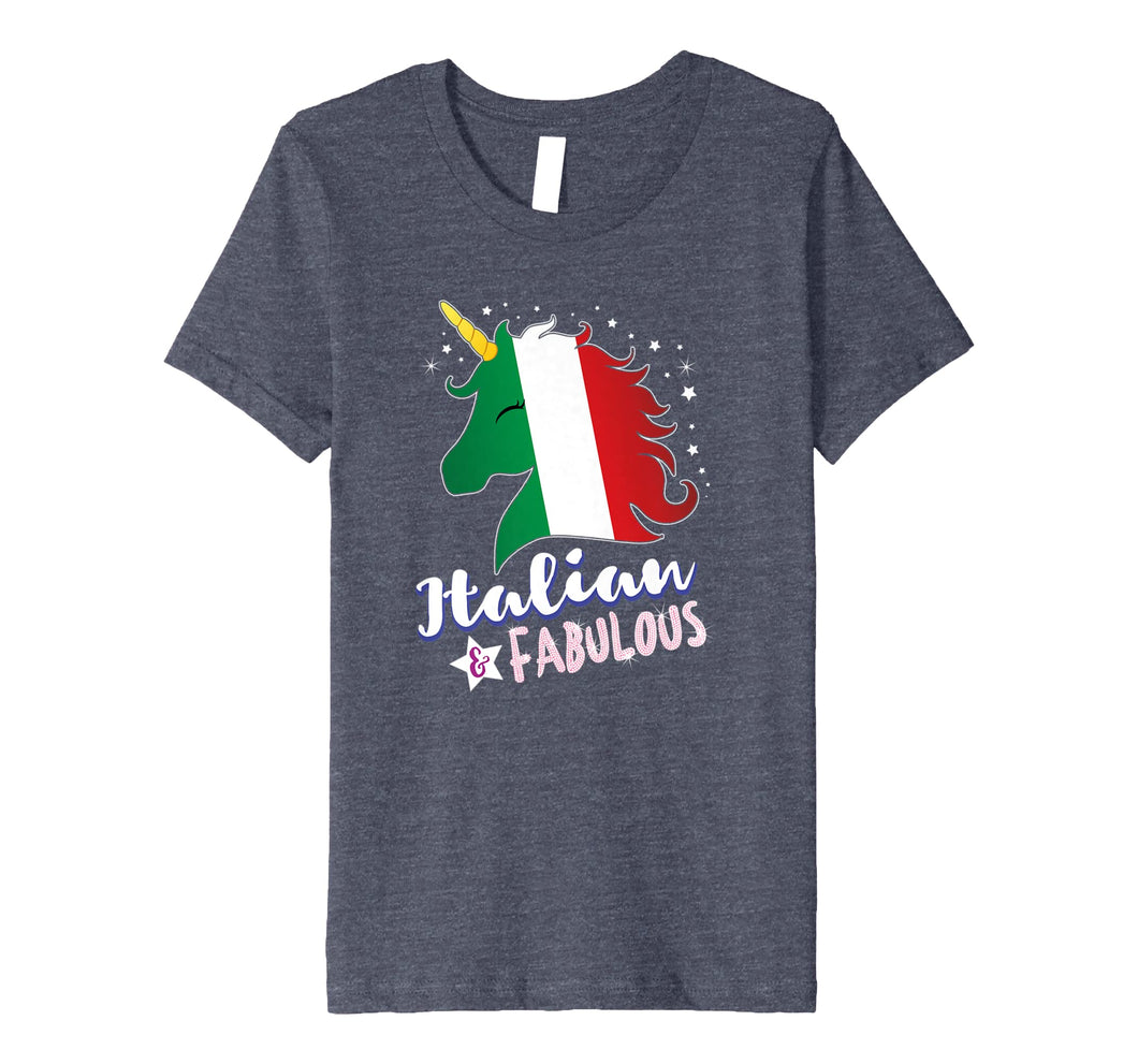 Italian Unicorn Italy Flag Kids Tshirt