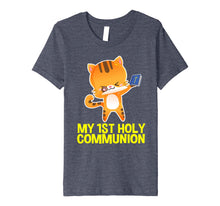Load image into Gallery viewer, Funny shirts V-neck Tank top Hoodie sweatshirt usa uk au ca gifts for My 1st Holy Communion Dabbing  Cat Gifts for Boy Girl Premium T-Shirt 2018533
