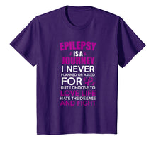 Load image into Gallery viewer, Funny shirts V-neck Tank top Hoodie sweatshirt usa uk au ca gifts for Epilepsy is a Journey I Fight! Epilepsy Awareness T-Shirt 2468273
