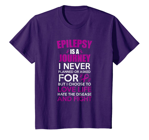 Funny shirts V-neck Tank top Hoodie sweatshirt usa uk au ca gifts for Epilepsy is a Journey I Fight! Epilepsy Awareness T-Shirt 2468273