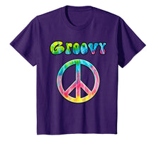 Load image into Gallery viewer, Funny shirts V-neck Tank top Hoodie sweatshirt usa uk au ca gifts for Groovy 70&#39;s Retro Vintage Tie Dye Hippie Peace Sign T-Shirt 1387214
