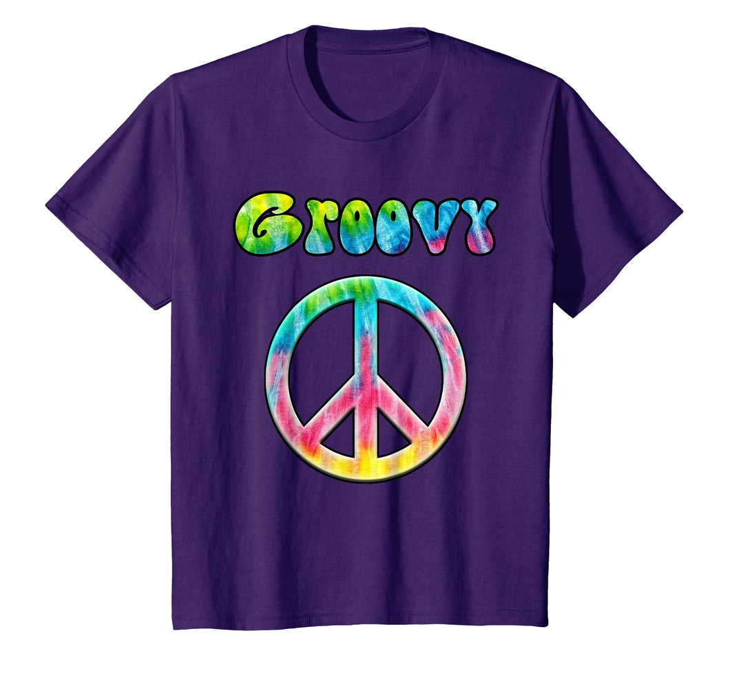 Funny shirts V-neck Tank top Hoodie sweatshirt usa uk au ca gifts for Groovy 70's Retro Vintage Tie Dye Hippie Peace Sign T-Shirt 1387214