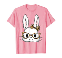 Load image into Gallery viewer, Bunny Rabbit Glasses Leopard Print Easter TShirt T-Shirt192077
