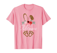 Load image into Gallery viewer, Leopard Bunny Memaw Easter Mothers Day Gifts TShirt352327
