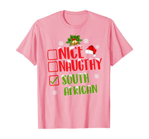 Funny shirts V-neck Tank top Hoodie sweatshirt usa uk au ca gifts for Nice Naughty SOUTH African Shirt Christmas Mens Womens X-mas T-Shirt 1314388