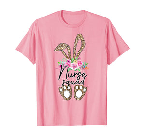 Leopard Print Bunny Nurse Squad Easter 2020 Gifts TShirt410154