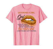 Load image into Gallery viewer, Scorpio Girl Hated by many Biting lips Tshirt Birthday Gifts 144317
