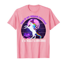 Load image into Gallery viewer, This is My Human Costume-Funny Unicorn Halloween  T-Shirt
