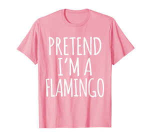 Funny shirts V-neck Tank top Hoodie sweatshirt usa uk au ca gifts for Funny Lazy Halloween Costume Shirt - Pink Flamingo Dress Up 1243772