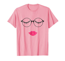 Load image into Gallery viewer, Funny shirts V-neck Tank top Hoodie sweatshirt usa uk au ca gifts for Geek Summer Glasses with Pink Lips and Eyelash TShirt 2101873
