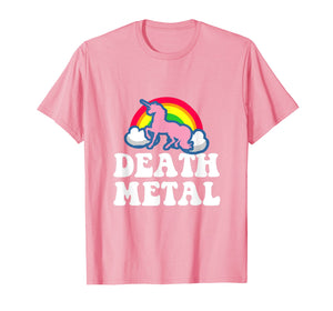 Funny shirts V-neck Tank top Hoodie sweatshirt usa uk au ca gifts for Heavy Metal Tee - Unicorn Rainbow Clouds Death Metal T-Shirt 2388532