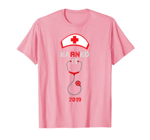 Funny shirts V-neck Tank top Hoodie sweatshirt usa uk au ca gifts for Earned It registered Nurse RN Stethoscope Shirt 2019 Women 2004837