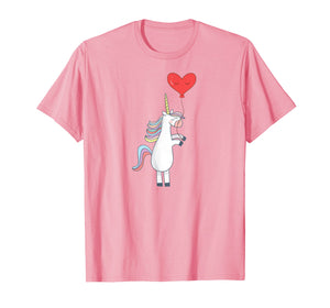 Funny shirts V-neck Tank top Hoodie sweatshirt usa uk au ca gifts for Unicorn Balloon Love Heart Valentines Day Gifts Shirts 1368186