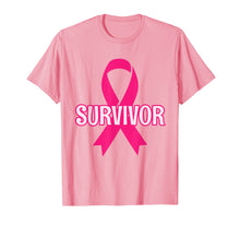 Load image into Gallery viewer, Funny shirts V-neck Tank top Hoodie sweatshirt usa uk au ca gifts for Breast Cancer Survivor T-shirt with Bold Pink Ribbon 2412388
