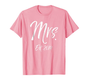 Funny shirts V-neck Tank top Hoodie sweatshirt usa uk au ca gifts for Mrs. Established 2019 Shirt for Women Wedding Honeymoon Est. 2217670