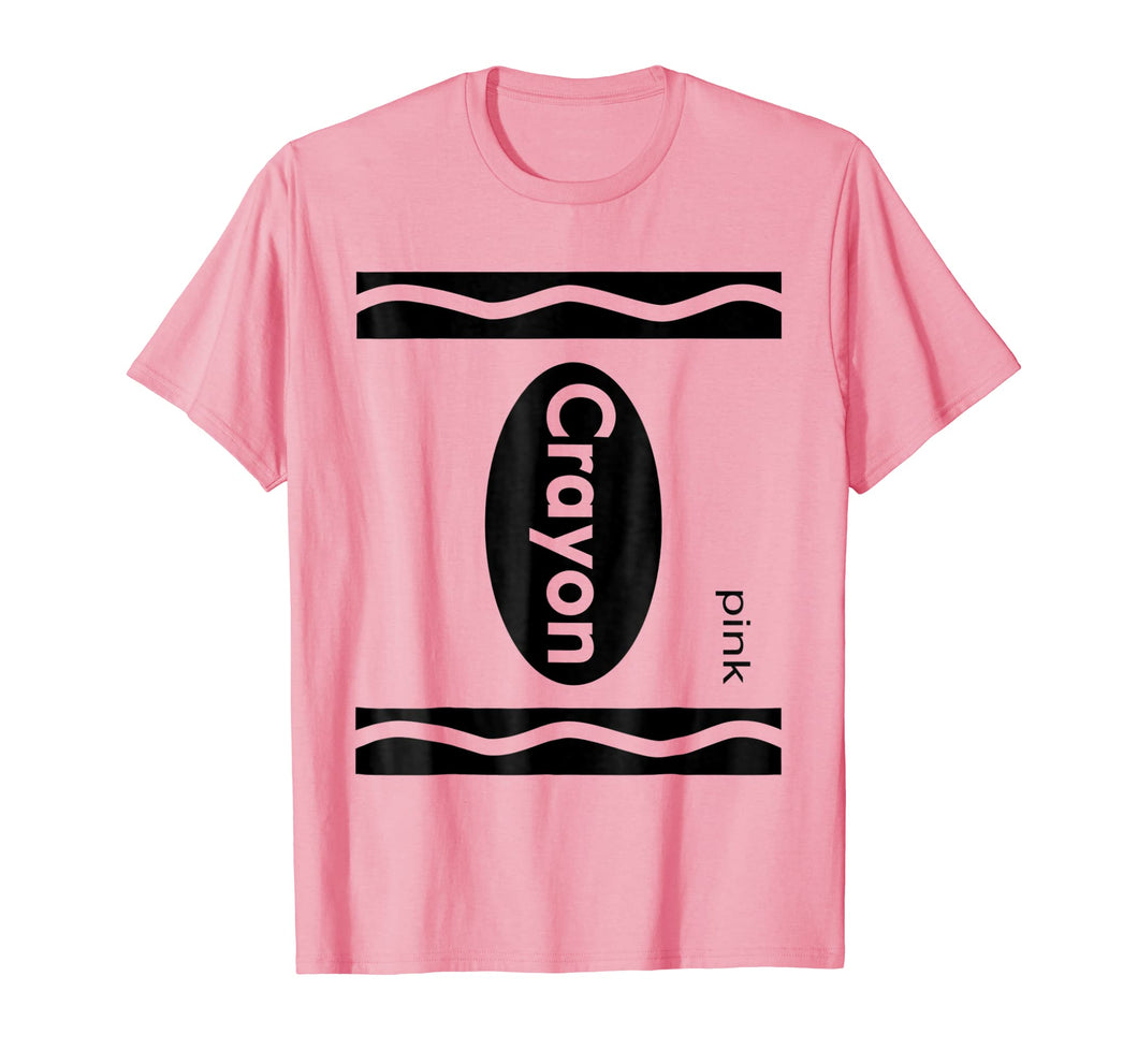 Pink Crayon Shirt Halloween Group Costume T-Shirt