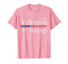 Load image into Gallery viewer, Veterans For Trump 2020 Shirt. Pro Trump Gop Shirt 833102
