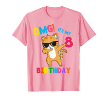 Load image into Gallery viewer, Funny shirts V-neck Tank top Hoodie sweatshirt usa uk au ca gifts for OMG Its My 8th Birthday 8 Year Shirt Cat Dabbing Funny 3093759
