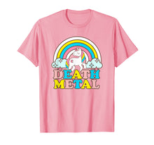 Load image into Gallery viewer, Funny shirts V-neck Tank top Hoodie sweatshirt usa uk au ca gifts for Death Metal Funny Rainbow Unicorn Novelty T-Shirt 2082020
