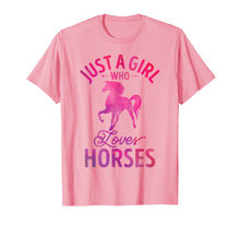 Load image into Gallery viewer, Funny shirts V-neck Tank top Hoodie sweatshirt usa uk au ca gifts for Just A Girl Who Loves Horses T Shirt Watercolor Horse shirt 2539205
