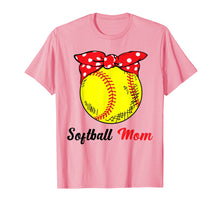 Load image into Gallery viewer, Funny Softball Mom Wears Bandana Gift Shirt Mothers Day
