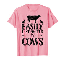 Load image into Gallery viewer, Easily Distracted By Cows T Shirt Cow Men Women Gifts Farmer 259362
