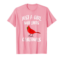 Load image into Gallery viewer, Funny shirts V-neck Tank top Hoodie sweatshirt usa uk au ca gifts for Just a Girl Who Loves Cardinals T-Shirt Bird Birding Gift 579569
