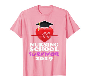 Funny shirts V-neck Tank top Hoodie sweatshirt usa uk au ca gifts for Nursing School Survivor Graduation Party Gift Nurse T Shirt 1319724