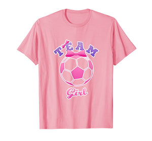 Funny shirts V-neck Tank top Hoodie sweatshirt usa uk au ca gifts for Gender Reveal Party | Team Girl, Pink Soccer Ball T Shirt 1891143