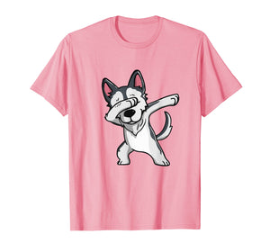 Funny shirts V-neck Tank top Hoodie sweatshirt usa uk au ca gifts for Siberian Husky Dog Dab Dance T-Shirt gifts for Boy Girls Kid 720461