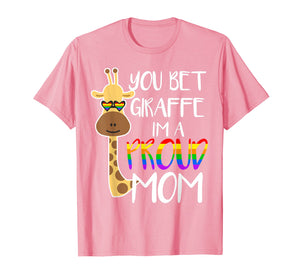 Funny shirts V-neck Tank top Hoodie sweatshirt usa uk au ca gifts for Proud Mom Gay Lesbian Sun Daughter LGTBQ Trans Pride Giraffe T-Shirt 2104859