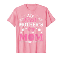 Load image into Gallery viewer, Funny shirts V-neck Tank top Hoodie sweatshirt usa uk au ca gifts for My First Mother&#39;s Day As A Mom Of Twin Boy Girl 2019 Shirt 2285505
