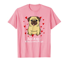 Load image into Gallery viewer, Funny shirts V-neck Tank top Hoodie sweatshirt usa uk au ca gifts for Pug Gifts For Girls Funny Just A Girl Who Loves Pugs T-Shirt 339981
