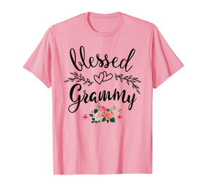 Funny shirts V-neck Tank top Hoodie sweatshirt usa uk au ca gifts for Blessed Grammy Shirt Grandma with floral Mother's Day T-Shirt 778428